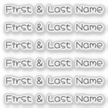 NOM PERSONNALISÉ — Sticker Pack Étiquette personna