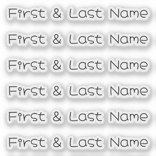 NOM PERSONNALISÉ — Sticker Pack Étiquette personna (Devant)