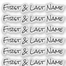 NOM PERSONNALISÉ — Sticker Pack Étiquette personna