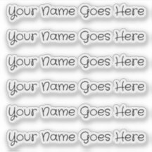 NOM PERSONNALISÉ — Sticker Pack Étiquette personna