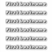 NOM PERSONNALISÉ — Sticker Pack Étiquette personna (Devant)