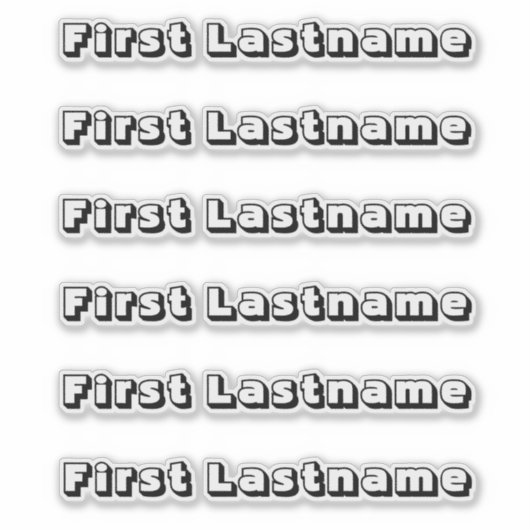 NOM PERSONNALISÉ — Sticker Pack Étiquette personna (Devant)
