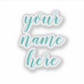 Nom personnalisé Stickers Stickers Stickers Sticke (Devant)