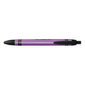 Nom personnalisé Stylo à encre noire violet violet (Dos)
