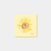 Nom personnalisé Sunflower Post-it Notes (Devant)