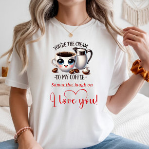 Nom personnalisé T-shirt femme Saint-Valentin Mign