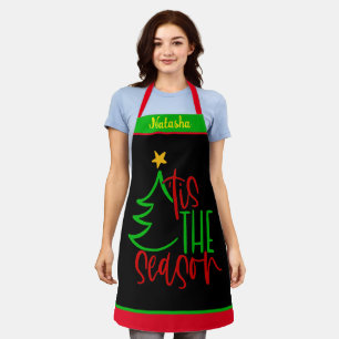 Nom personnalisé Tabliers d'arbre de Noël personna