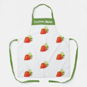 Nom personnalisé Tabliers personnalisés, fraise ro (Recto)