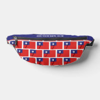 Nom personnalisé TAIWANESE DRAPEAU DE TAIWAN Fanny