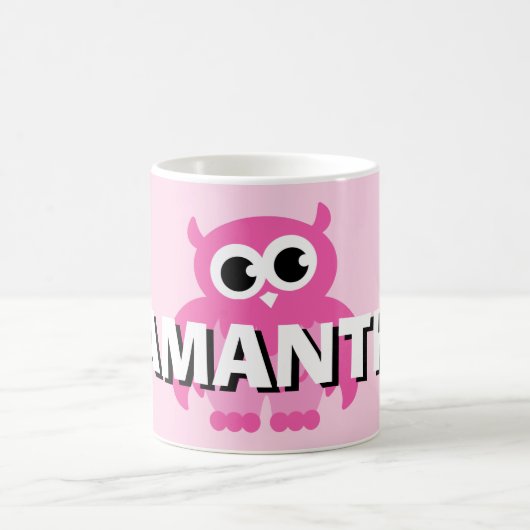 Nom personnalisé tasse pour enfants avec drôle de (Centre)