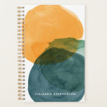 Nom personnalisé Terre Abstraite Aquarelle Chic<br><div class="desc">Restez organisé avec style avec ce planificateur moderne et sans date, avec un design d'aquarelle abstrait dans des tons riches. La fonction de nom personnalisé rend ce planificateur parfait pour les étudiants, les professionnels ou toute personne qui aime l'organisation stylisée. Avec un format non daté, vous pouvez commencer à l'utiliser...</div>