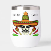 Nom personnalisé / texte crâne mexicain (Arrière)