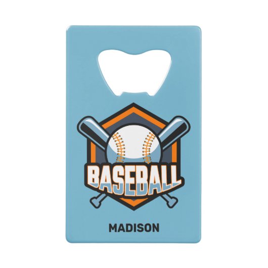 Nom personnalisé, texte et couleur Baseball (Devant)
