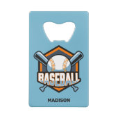 Nom personnalisé, texte et couleur Baseball (Dos)