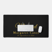 Nom personnalisé & Titre avec monogramme - (Clavier et souris)