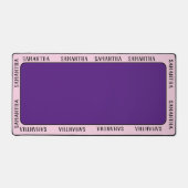 Nom personnalisé tout autour personnalisé (Recto)