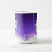 Nom personnalisé Unicorn mug (Centre)