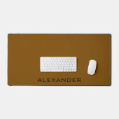 Nom personnalisé unique marron et noir (Clavier et souris)