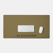 Nom personnalisé unique marron & noir (Clavier et souris)