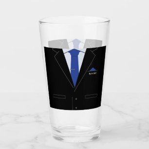 Nom personnalisé Verre de texte Entreprise Costume
