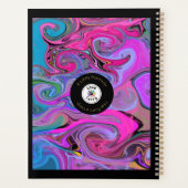 Nom personnalisé Vibrant Liquid Art Planner (Dos)