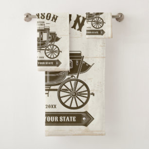 NOM PERSONNALISÉ Vieux Western Stagecoach Carriage