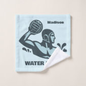 Nom personnalisé Water Polo (Gant de toilette)