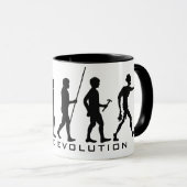 Nom personnalisé Zombie Evolution tasses (Devant droit)