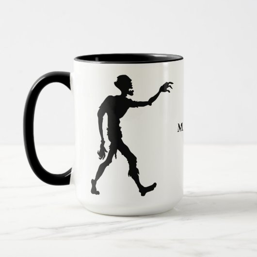 Nom personnalisé Zombie tasses (Gauche)