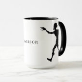 Nom personnalisé Zombie tasses (Devant droit)