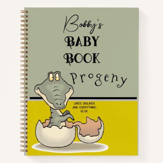 Nom personnel Baby Journal Carnet | (Devant)