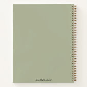 Nom personnel Baby Journal Carnet | (Dos)