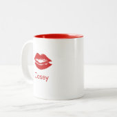 Nom personnel Lèvres Mme mug (Devant gauche)