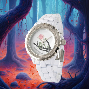Nom personnel Montre de la main de crâne