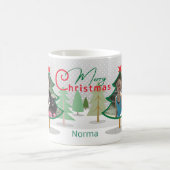 Nom Photo Arbres de Noël Mug (Centre)