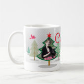 Nom Photo Arbres de Noël Mug (Gauche)