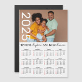 Nom photo de famille personnalisée Magnet Calendri (Devant / Derrière)