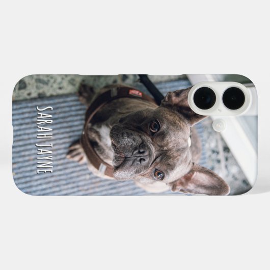 Nom photo iPhone 16 Coque (Verso (horizontal))
