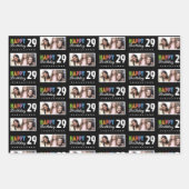 Nom Photo Papier d'enveloppement 29e anniversaire (Devant 3)