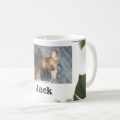 Nom photo personnalisé Cute Dog Coffee Mug (Devant droit)