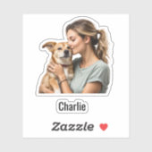 Nom photo personnalisé Stickers de vinyle étanche (Feuille)