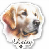 Nom photo personnalisé Stickers de vinyle étanche (Devant)