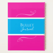 Nom Pink Blue Modern Bulle Journal (Dos)