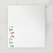 Nom Place Cartes de Noël Lumières (Extérieur déplié)