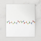 Nom Place Cartes de Noël Lumières (Extérieur déplié)