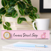 Nom Plaque Pink Donut Heart