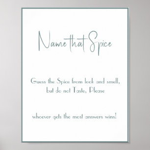 Nom que Spice - Poster du jeu de douche