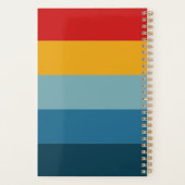 Nom Rayure Rouge Jaune Bleu Rétro (Dos)