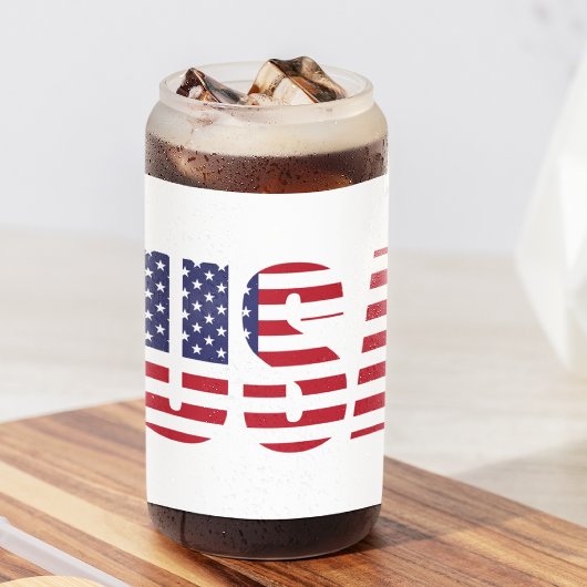 Nom, Red White Blue USA Stencil 16oz.