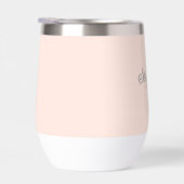Nom Rose Moderne Élégant Monogramme Bohème (Droite)